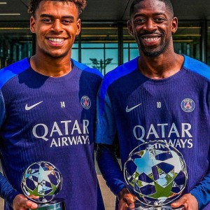 记者：登贝莱因伤休战6周，他和杜埃都无缘欧冠对阵亚特兰大